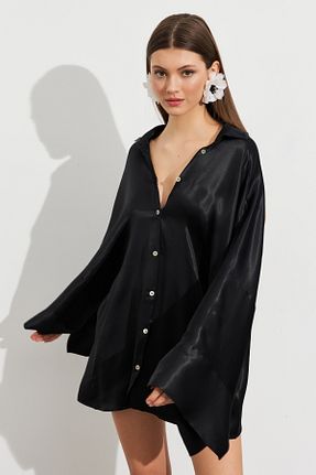 پیراهن مشکی زنانه اورسایز Cool & Sexy - کد 932993745