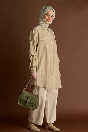 تونیک بژ زنانه بافتنی Setrms - کد 932987976