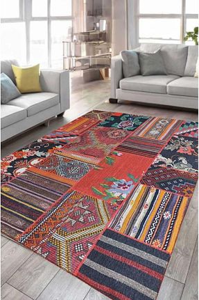 فرش رنگی قابل شستشو Çam Halı - کد 923082761