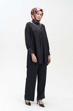 ست بالاتنه و پائین تنه حجاب مشکی رگولار Setrms - کد 932986996