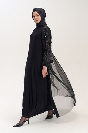 کلاه و ابایا مشکی زنانه بافتنی Setrms - کد 932987666