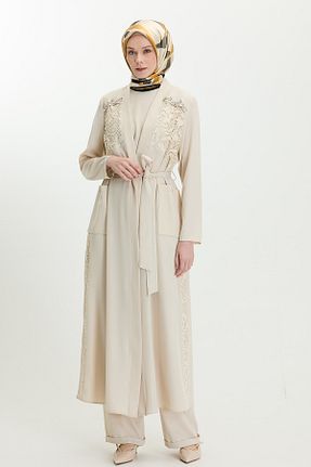 ست بالاتنه و پائین تنه حجاب بژ زنانه رگولار Setrms - کد 932987225