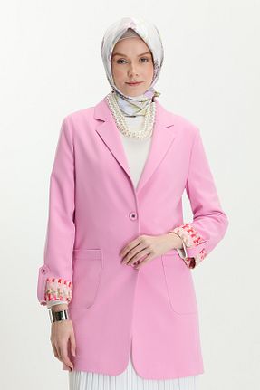 کت صورتی زنانه اورسایز Setrms - کد 932987963