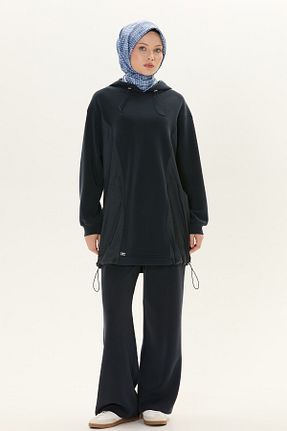 ست بالاتنه و پائین تنه حجاب سرمه ای زنانه رگولار Setrms - کد 932987733