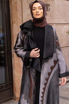 کلاه و ابایا طوسی زنانه بافتنی Setrms - کد 932987627