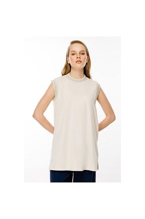 تونیک بژ زنانه بافتنی Ghisa - کد 860042452