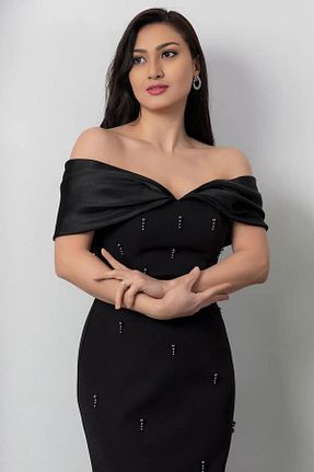 لباس مجلسی و فارغ التحصیلی مشکی زنانه پلی استر ZISHAN - کد 933039344