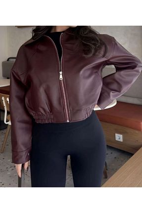 کت زرشکی زنانه رگولار moda armanc - کد 933058441