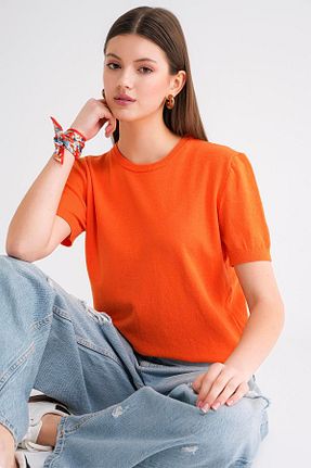 پلیور نارنجی زنانه Comfort Mixray - کد 933065416