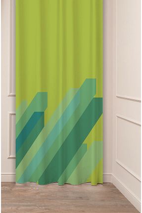 پرده زمینه سبز پلی استر GREENDECOR - کد 932715959