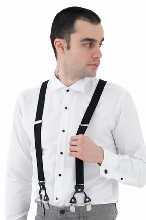 آویز شلوار مشکی مردانه پارچه ای ELROZO - کد 930241738