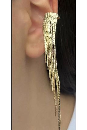 گوشواره غضروفی نقره زرد AychaAksesuar - کد 933071734