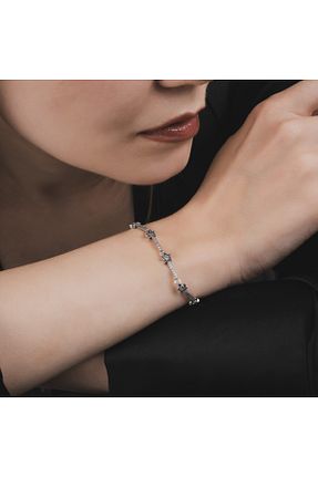 دستبند نقره سفید زنانه 925 عیار maisonleor - کد 933079512