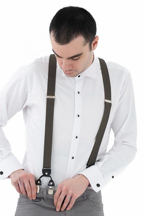آویز شلوار خاکی مردانه پارچه ای ELROZO - کد 930242251