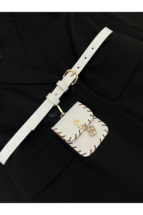 کمربند سفید زنانه GREEY - کد 933090252