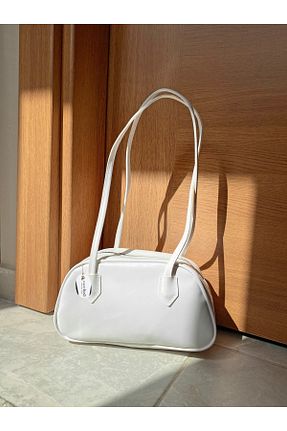 کیف دوشی سفید زنانه چرم مصنوعی westbag - کد 933086269