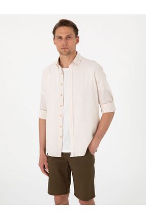 پیراهن بژ مردانه رگولار Pierre Cardin - کد 933104159