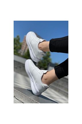 کفش پیاده روی سفید زنانه چرم مصنوعی Jump - کد 316629636