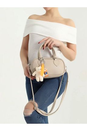 کیف دوشی بژ زنانه چرم مصنوعی Butik - کد 933110338