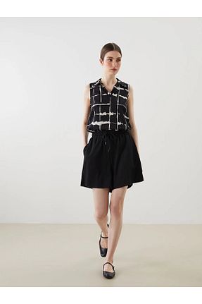 شلوارک و برمودا سبز زنانه پلی استر LC Waikiki - کد 933127839