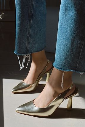 کفش مجلسی زرد زنانه چرم مصنوعی POLKA STORE - کد 933123918