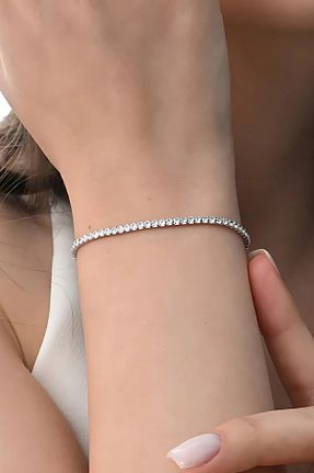 دستبند نقره سفید زنانه 925 عیار CARAT STONE - کد 674239037