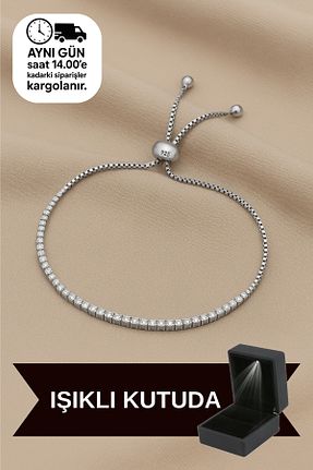 دستبند نقره سفید زنانه 925 عیار CARAT STONE - کد 674239037