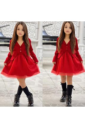 ست بالاتنه و پائین تنه قرمز بچه گانه بافتنی zeynoshkids - کد 933856247