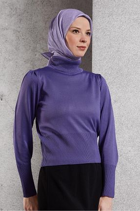روسری بنفش پلی استر Alvina - کد 878464821