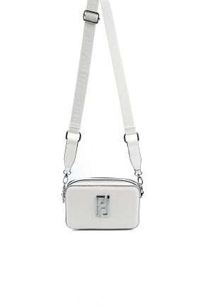 کیف پستچی سفید زنانه چرم مصنوعی Silver Polo - کد 736827733