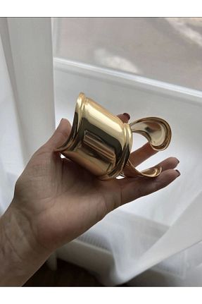دستبند استیل (فولاد) طلائی زنانه روکش نقره novon - کد 766992604