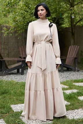 لباس حجاب بژ زنانه رگولار InStyle - کد 933187868