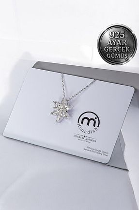 گردنبند نقره سفید زنانه 925 عیار Mimodish - کد 926312757