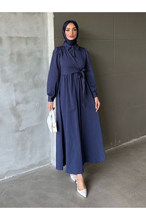 لباس حجاب سرمه ای زنانه رگولار ENSA TESETTUR - کد 933183023