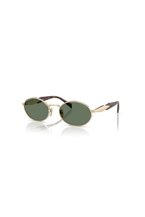 عینک آفتابی طلائی زنانه 55 Prada - کد 881922025