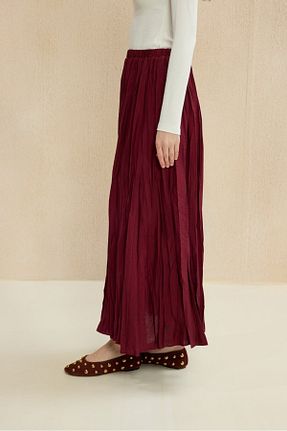 دامن زرشکی زنانه پارچه mervis - کد 933184002