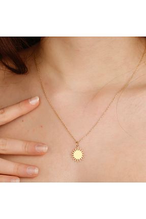 گردنبند نقره زرد زنانه 925 عیار ALTINTEMAS - کد 933188067