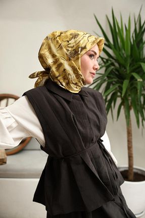 روسری زرد İpek Tivil Silk Home - کد 933184759