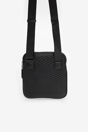 کیف پستچی مشکی مردانه چرم خالص Armani Exchange - کد 898802564