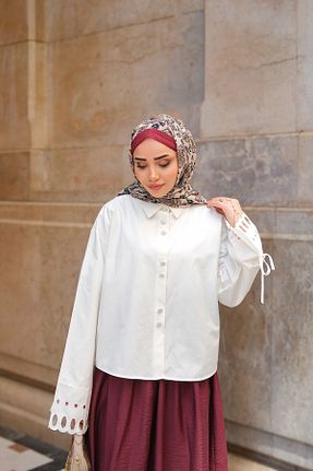 پیراهن حجاب نباتی زنانه رگولار LOCCO - کد 933205200