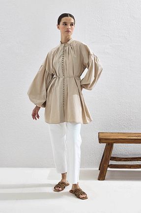 پیراهن حجاب طوسی زنانه اورسایز Hooopstore - کد 849039004