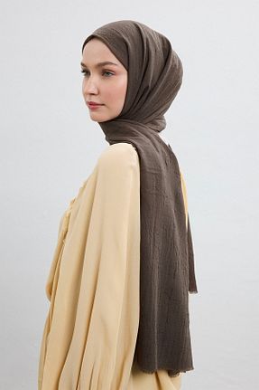 شال قهوه ای زنانه Qef - کد 933905276