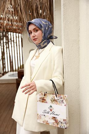 روسری طوسی İpek Tivil Silk Home - کد 933222835