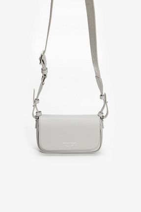 کیف دوشی سفید زنانه چرم مصنوعی Emporio Armani - کد 933914593
