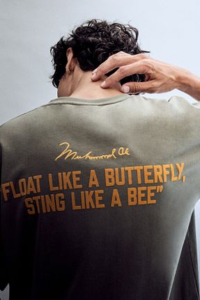 تیشرت سبز مردانه Boxy Pull & Bear - کد 933259888