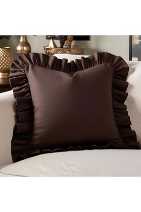 کوسن و روکش کوسن قهوه ای پنبه ای Bc Home - کد 790552748