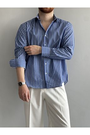 پیراهن سرمه ای مردانه اورسایز MENOFOURSWEAR - کد 933248476
