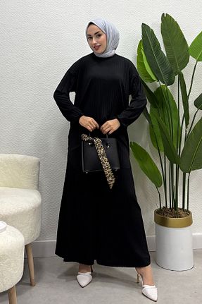 ست بالاتنه و پائین تنه مشکی زنانه جین Tesettür Diyarı - کد 933232874