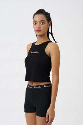 رکابی اسپرت مشکی زنانه پلی استر United Colors of Benetton - کد 933235353