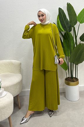 ست بالاتنه و پائین تنه سبز زنانه جین Tesettür Diyarı - کد 933232900
